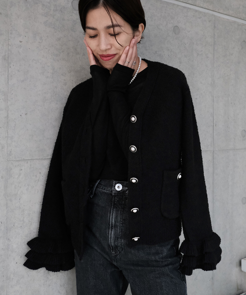 IENA（イエナ）の「Maison IENA Tweedyニットジャケット（カーディガン