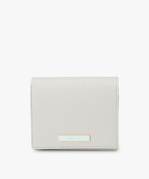 アニエスベー　agnès b. グレー 二つ折り財布 コンパクトで便利♪】アニエスベー ミニ財布 ギフトにも (Agnes b