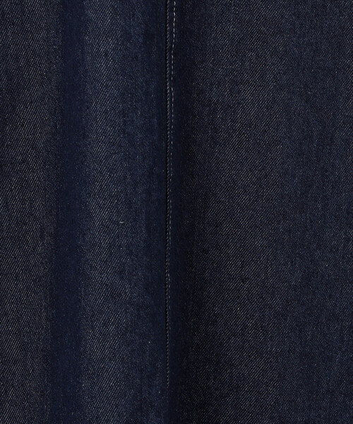 ONIGIRI（オニギリ）の「デニムジャンパースカート（ワンピース・レディース・ネイビー/サックスブルー・FREE）」の5枚目の写真