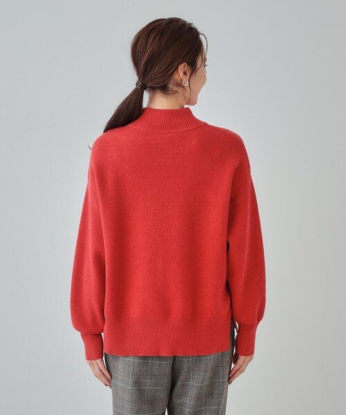 洗える/ちくちくしにくい/静電気軽減】スウェットライク ハイネック