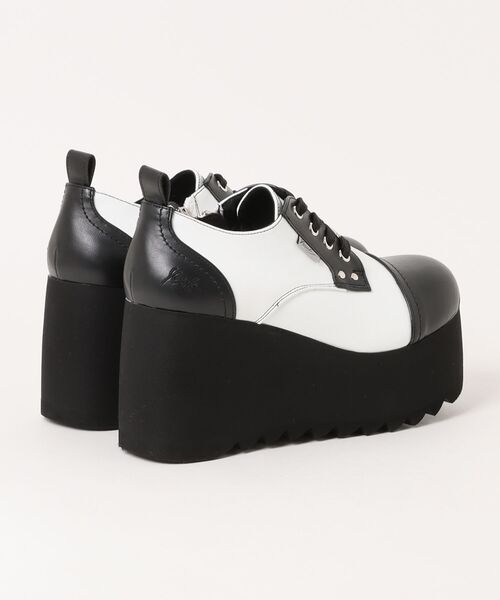 YOSUKE（ヨースケ）の「「YOSUKE/ヨースケ」メンズ厚底レースアップシューズ（ドレスシューズ・メンズ・ブラック×ホワイト/ブラック/ブラック×ブルー・27/26）」の4枚目の写真