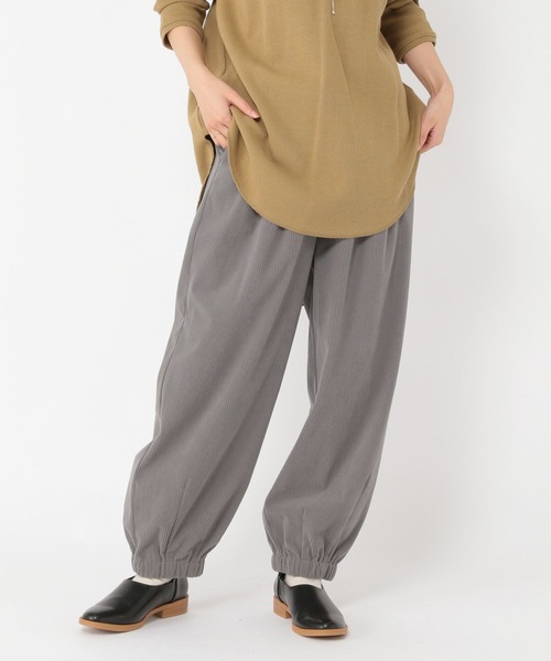 studio CLIP（スタディオクリップ）の「イージーコール裾ゴムパンツ[プチ・プラスサイズあり]（その他パンツ・レディース・グレー/アイボリー/ライトグレー/イエロー・LARGE/ﾌﾘｰ(L)/MEDIUM/PF）」の3枚目の写真