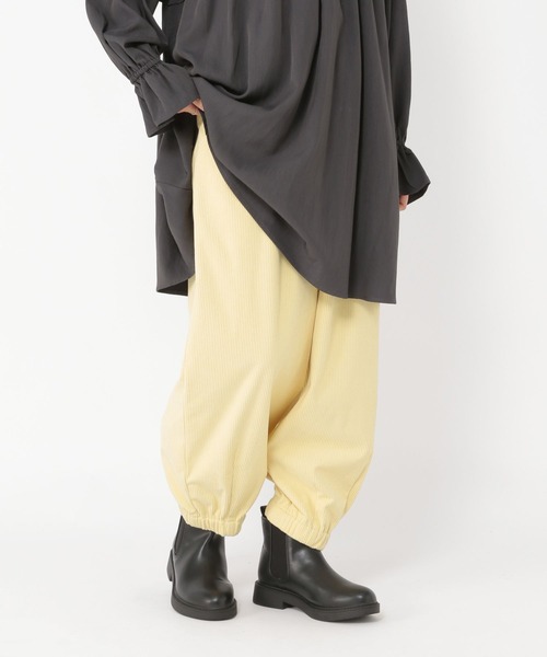 studio CLIP（スタディオクリップ）の「イージーコール裾ゴムパンツ[プチ・プラスサイズあり]（その他パンツ・レディース・グレー/アイボリー/ライトグレー/イエロー・LARGE/ﾌﾘｰ(L)/MEDIUM/PF）」の10枚目の写真