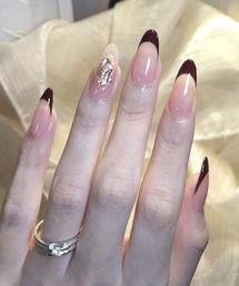 perky room（パーキールーム）の「簡単にネイルチップ ハンドネイルチップ 柄ネイル（ネイルシール/ネイルチップ）」