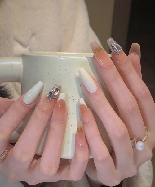 Doux Belle（ドゥーベル）の「簡単にネイルチップ ハンドネイルチップ 柄ネイル（ネイルシール/ネイルチップ・レディース・H/A/F/E/D/C/I/G/B/J・FREE）」の8枚目の写真