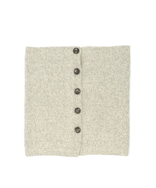 VitaFelice（ヴィータフェリーチェ）の「ボタン付き3WAYネックウォーマー（ストール/ショール・レディース・グレー/ブラック/アイボリー・FREE）」の18枚目の写真