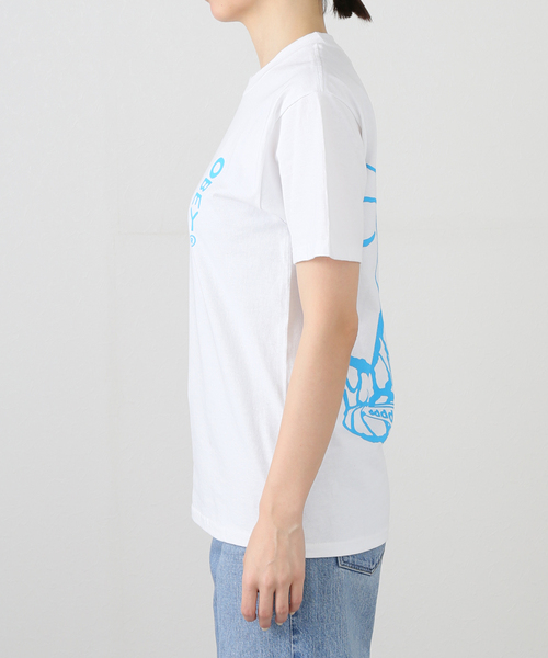 OBEY(オベイ)の「【OBEY / オベイ】DDDDESIGN 1652639 83(Tシャツ/カットソー・レディース・グリーン/ホワイト・SMALL/MEDIUM)」の6枚目の写真