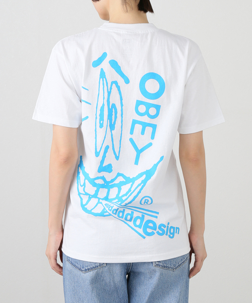OBEY(オベイ)の「【OBEY / オベイ】DDDDESIGN 1652639 83(Tシャツ/カットソー・レディース・グリーン/ホワイト・SMALL/MEDIUM)」の7枚目の写真