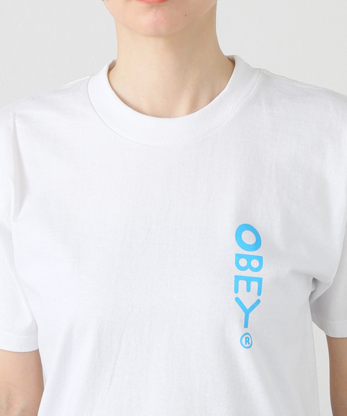 OBEY(オベイ)の「【OBEY / オベイ】DDDDESIGN 1652639 83(Tシャツ/カットソー・レディース・グリーン/ホワイト・SMALL/MEDIUM)」の8枚目の写真