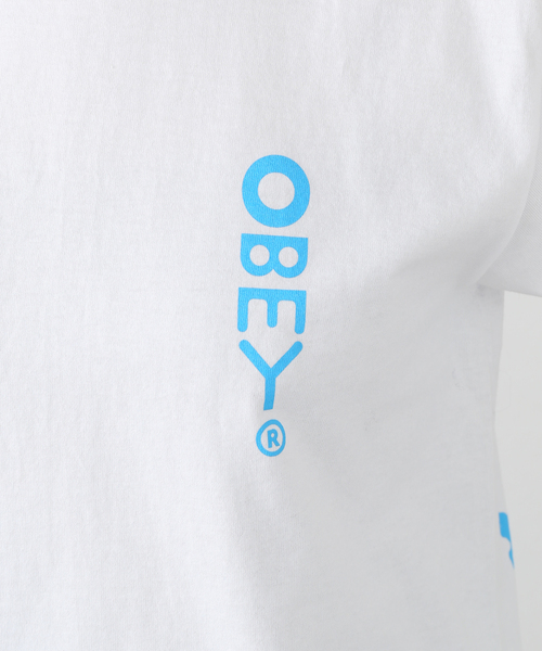 OBEY(オベイ)の「【OBEY / オベイ】DDDDESIGN 1652639 83(Tシャツ/カットソー・レディース・グリーン/ホワイト・SMALL/MEDIUM)」の11枚目の写真