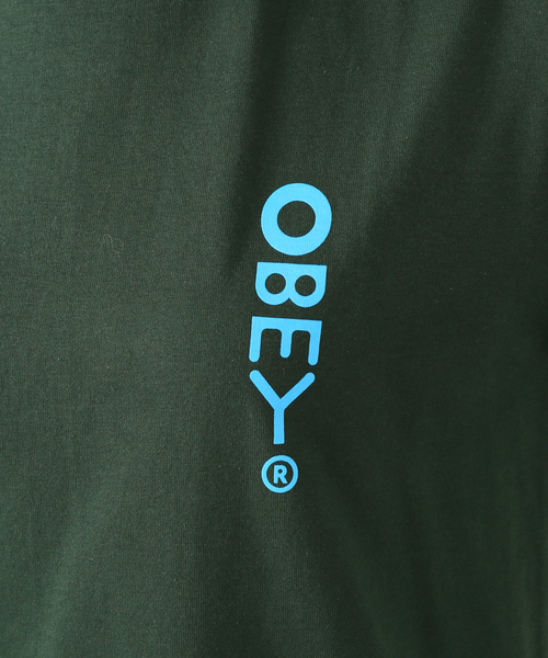 OBEY(オベイ)の「【OBEY / オベイ】DDDDESIGN 1652639 83(Tシャツ/カットソー・レディース・グリーン/ホワイト・SMALL/MEDIUM)」の12枚目の写真