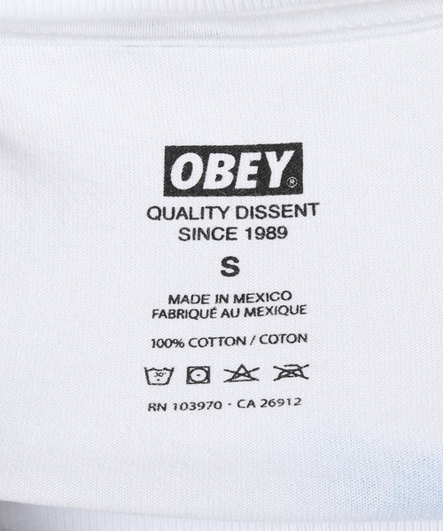 OBEY(オベイ)の「【OBEY / オベイ】DDDDESIGN 1652639 83(Tシャツ/カットソー・レディース・グリーン/ホワイト・SMALL/MEDIUM)」の16枚目の写真