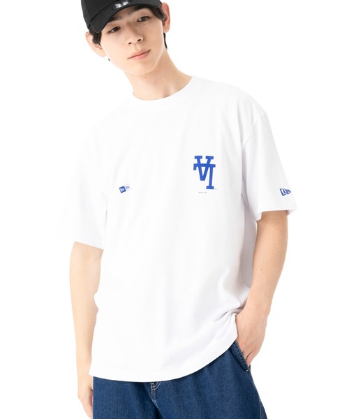 ニューエラ 半袖Tシャツ MLB逆ロゴ コットン（Tシャツ