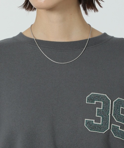 LAKOLE(ラコレ)の「ラメワッペン刺繍スウェット / 291822(スウェット・レディース・チャコールグレー/ピンク/オートミール・FREE)」の19枚目の写真