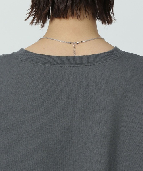 LAKOLE(ラコレ)の「ラメワッペン刺繍スウェット / 291822(スウェット・レディース・チャコールグレー/ピンク/オートミール・FREE)」の22枚目の写真