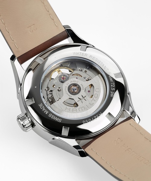 HAMILTON（ハミルトン）の「HAMILTON [ハミルトン] 腕時計 Jazzmaster （ジャズマスター） Open Heart オート 自動巻き 42MM グリーン×ブラウン（アナログ腕時計・メンズ・グリーン・FREE）」の7枚目の写真