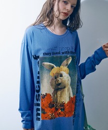 RNA | M2387 フラワーラビットロングT(Tシャツ/カットソー)