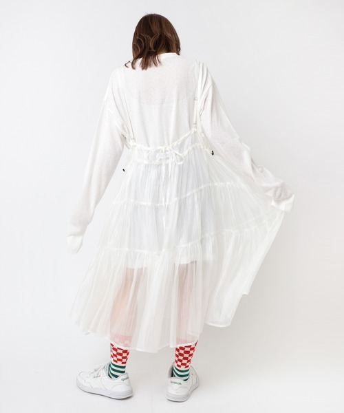 RNA(アールエヌエー)の「M2387 フラワーラビットロングT(Tシャツ/カットソー・レディース・ホワイト/ブルー・MEDIUM)」の20枚目の写真