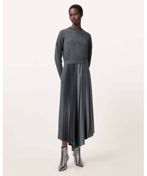 ALLSAINTS | ADRIANA 2-IN-1 MIDI DRESS | ADRIANA 2-IN-1 ミディ ドレス・ワンピース(ワンピース)
