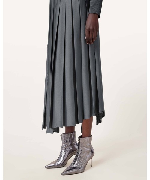 ALLSAINTS(オールセインツ)の「ADRIANA 2-IN-1 MIDI DRESS | ADRIANA 2-IN-1 ミディ ドレス・ワンピース(ワンピース・レディース・グレー系その他・XS/S/M)」の7枚目の写真