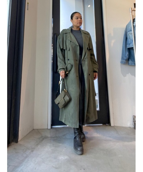 ALLSAINTS(オールセインツ)の「ADRIANA 2-IN-1 MIDI DRESS | ADRIANA 2-IN-1 ミディ ドレス・ワンピース(ワンピース・レディース・グレー系その他・XS/S/M)」の12枚目の写真
