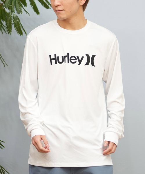 ラッシュガード Hurley/ハーレー 長袖/ロンT UVケアラッシュガード Hurley/ハーレー 長袖/ロンT UVケアラッシュガード フロントロゴ