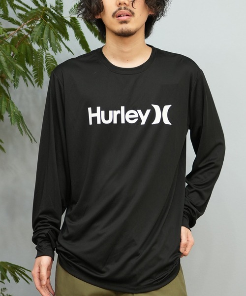 s327新品Hurley ハーレー紫外線ラッシュガードUS(M) 速乾素材　長袖 Hurley ハーレー（HURLEY）（メンズ）ラッシュガード フルジップ
