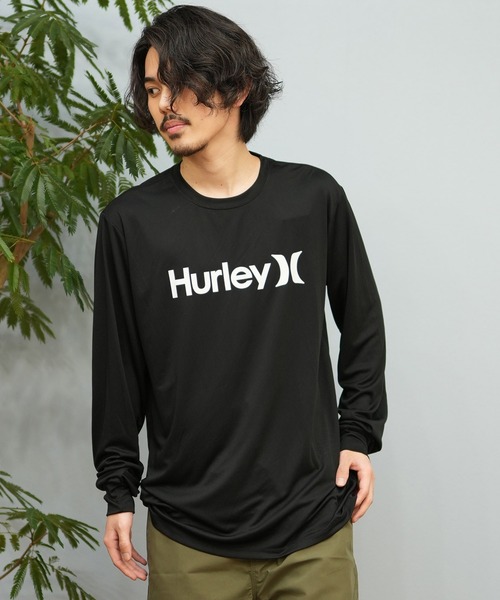 Hurley (ハーレー)の「Hurley/ハーレー 長袖/ロンT UVケアラッシュガード フロントロゴ MSRG251008(ラッシュガード・メンズ・ブラック/ホワイト/チャコールグレー・S/M/L)」の10枚目の写真