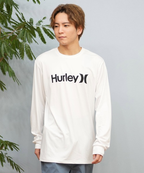 Hurley (ハーレー)の「Hurley/ハーレー 長袖/ロンT UVケアラッシュガード フロントロゴ MSRG251008(ラッシュガード・メンズ・ブラック/ホワイト/チャコールグレー・S/M/L)」の4枚目の写真