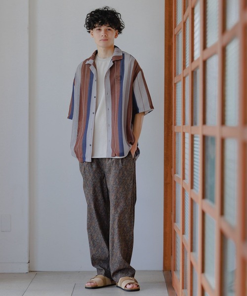 niko and...(ニコアンド)の「ヴィンテージミニ裏毛Tシャツ(Tシャツ/カットソー・メンズ・オフホワイト/チャコール/ブルー/パープル・MEDIUM/LARGE)」の7枚目の写真