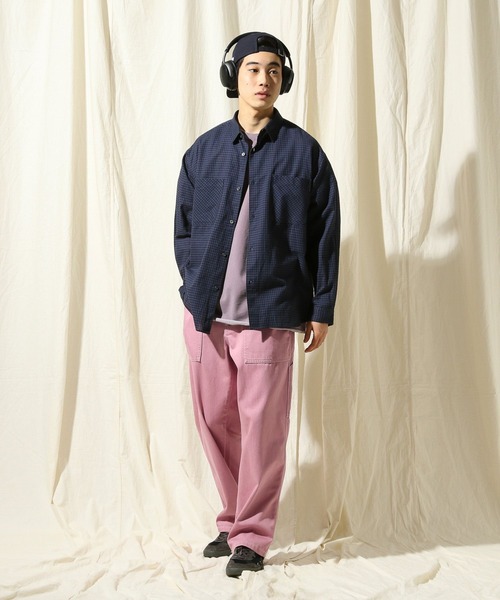 niko and...(ニコアンド)の「ヴィンテージミニ裏毛Tシャツ(Tシャツ/カットソー・メンズ・オフホワイト/チャコール/ブルー/パープル・MEDIUM/LARGE)」の21枚目の写真