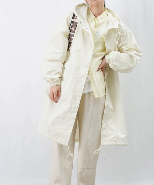 LUCA/LADY LUCK LUCA（ルカ/レディラックルカ）の「LC/LLL モッズコート/ナイロンロングモッズコート（モッズコート・レディース・ブラック/オフホワイト・FREE）」の16枚目の写真