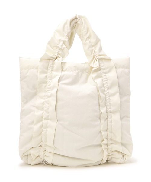OFF-WHITE エンベリッシュドドローストリングトートバッグ OFF-WHITE エンベリッシュドドローストリングトートバッグ (Off