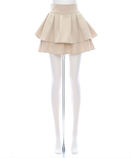 clear（クリア）の「ハイウエストフレアミニスカート[着回し力万能 ガーリー ふんわり]≪再入荷≫（スカート・レディース・ライトベージュ/ブラック/グレー/ブラック系その他/ホワイト系その他/ブラウン・F）」の22枚目の写真