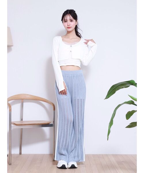 ポンチ フレアパンツ シューカットパンツ ブーツカットパンツ