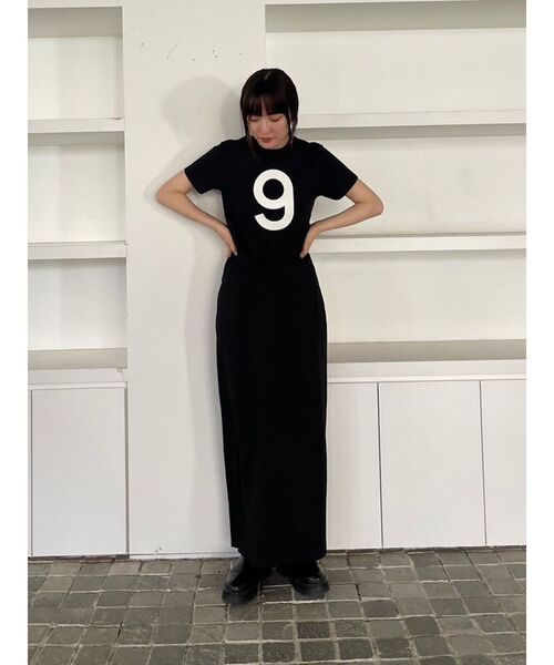 LAGUNAMOON(ラグナムーン)の「【柳橋唯コラボ】NumberTシャツ(Tシャツ/カットソー・レディース・ブラック/ホワイト・FREE)」の9枚目の写真