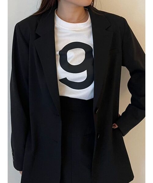 LAGUNAMOON(ラグナムーン)の「【柳橋唯コラボ】NumberTシャツ(Tシャツ/カットソー・レディース・ブラック/ホワイト・FREE)」の10枚目の写真