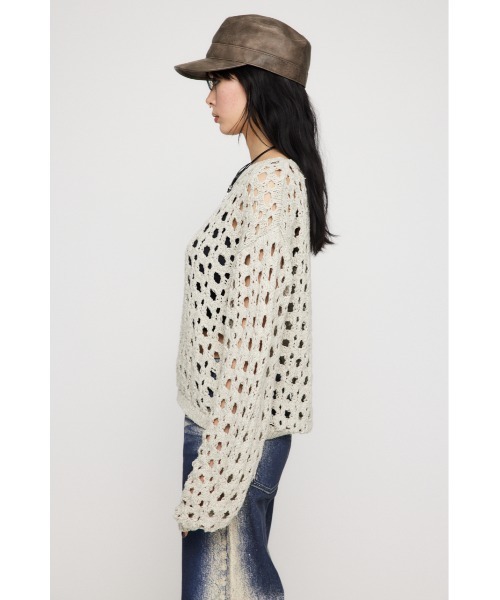LOOSE NECK LOW GAUGE ニット（ニット/セーター）｜LAGUA GEM