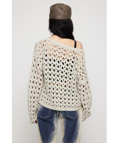 LOOSE NECK LOW GAUGE ニット（ニット/セーター）｜LAGUA GEM
