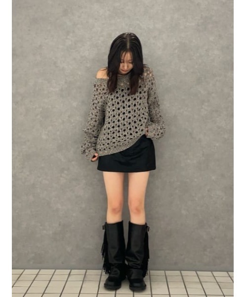 ニット セーター LOOSE NECK LOW GAUGE ニット レディース LOOSE NECK LOW GAUGE ニット（ニット/セーター）｜LAGUA GEM