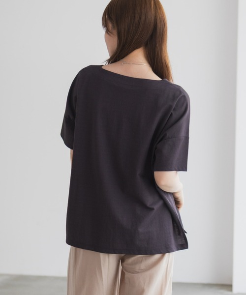 NAVY(ネイビー)の「nAvy SARARI レギュラーTシャツ(Tシャツ/カットソー・レディース・ライトオリーブ/ラベンダー/モカ/チャコールグレー・M/L)」の20枚目の写真