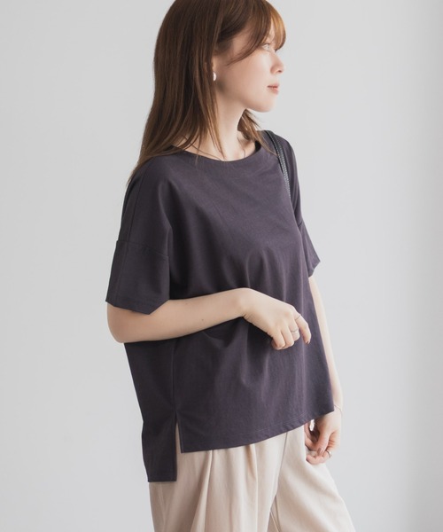 NAVY(ネイビー)の「nAvy SARARI レギュラーTシャツ(Tシャツ/カットソー・レディース・ライトオリーブ/ラベンダー/モカ/チャコールグレー・M/L)」の22枚目の写真