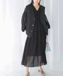 URBAN RESEARCH ROSSO WOMEN | カットジャガードティアードワンピース(ワンピース)