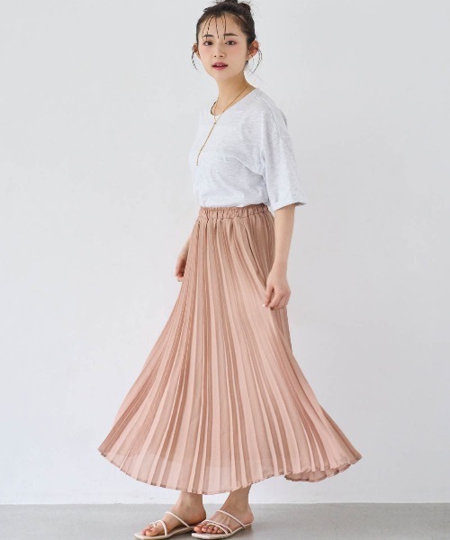Lija フリル付きスカート XS/TP 明るい黄色 Peサテンシフォンハナプリントラップスカート（ひざ丈スカート