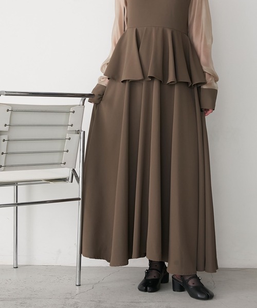 forksy.（フォルクシー）の「【forksy.】【オケージョン対応】タビストラップ ヒールパンプス（パンプス・レディース・ブラック/グレイッシュベージュ/シルバー・S/M/L/LL）」の10枚目の写真