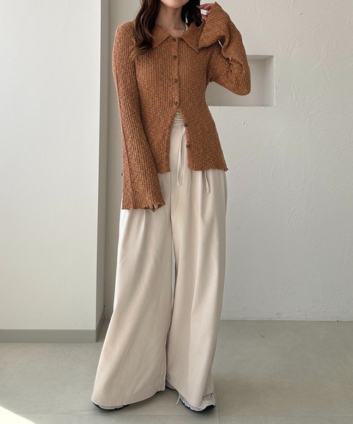 apres jour clair】シアーポロニット【ZOZOTOWN限定アイテム