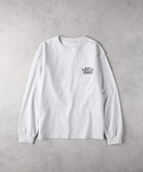 Right-on(ライトオン)の「Other(ソノタ)【メンズ】【別注】バックゴースト刺繍長袖Tシャツ(Tシャツ/カットソー・メンズ・ホワイト/ブラック/グレー・M/L/XL)」の20枚目の写真