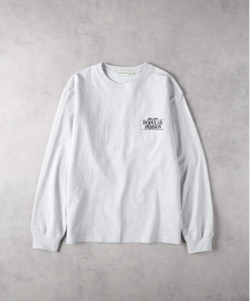 Right-on(ライトオン)の「Other(ソノタ)【メンズ】【別注】バックゴースト刺繍長袖Tシャツ(Tシャツ/カットソー・メンズ・ホワイト/ブラック/グレー・M/L/XL)」の6枚目の写真