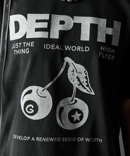 GEVS.（ジェイヴィス）の「綿100％ピグメント染チェリープリントTシャツ＜大きいサイズ有＞GEVS.（Tシャツ/カットソー・レディース・ピンク/ブラック/オフホワイト・M/L/LL/3L/4L/5L）」の22枚目の写真