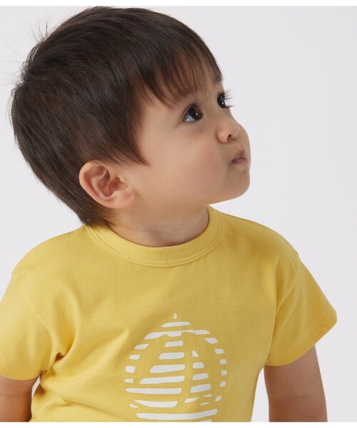 PETIT BATEAU（プチバトー）の「半袖Ｔシャツ（Tシャツ/カットソー・キッズ・オフホワイト/レッド/ホワイト系その他/イエロー/ブルー/ライトピンク/ホワイト×ブルー/ライトブルー・12MONTH/18MONTH/24MONTH/36MONTH）」の20枚目の写真
